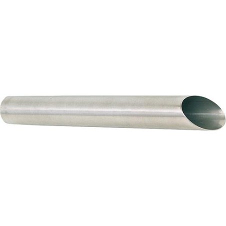 Tube d'aspirateur biseaute en inox, Diam. 38 mm L  :  560mm