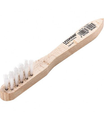 Brosse mini avec poils en nylon 0,30mm et poignee bois de hetre