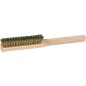 Brosse fine fil laiton ondule 0,15 mm 4 rangees