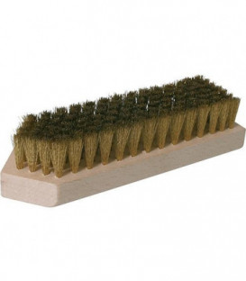 Brosse decapante 7 rangs longueur de fil laiton 20 mm pour traitement de bois