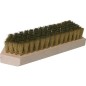 Brosse decapante 7 rangs longueur de fil laiton 20 mm pour traitement de bois