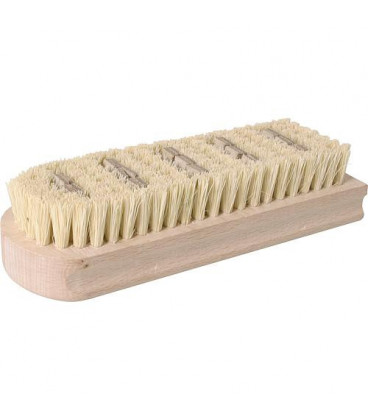 Brosse lisse de decapage 3/7 rangs filasse/cuir 20 mm