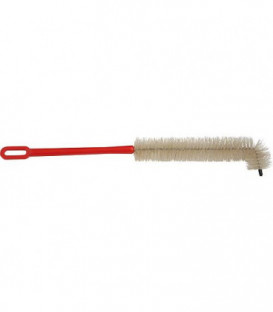 Brosse de chauffage coude manche en plastique