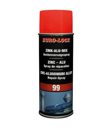 Spray de reparation mixte pour zinc/alu, spray de 400 ml, resistant à une temperature jusqu'à +500°C
