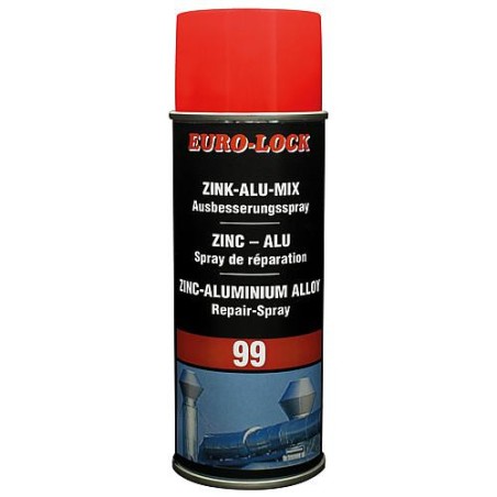 Spray de reparation mixte pour zinc/alu, spray de 400 ml, resistant à une temperature jusqu'à +500°C