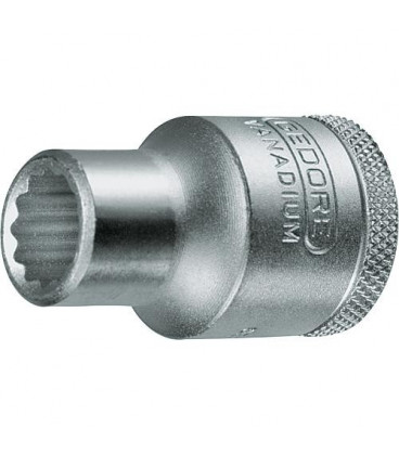 Douille GEDORE 1/2" 12-pans, court, SW 33,0 mm longueur 44,5 mm