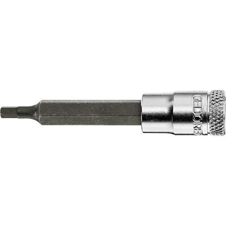 Embout de tournevis GEDORE 1/4" six pans creux, SW 6,0 mm longueur 60 mm