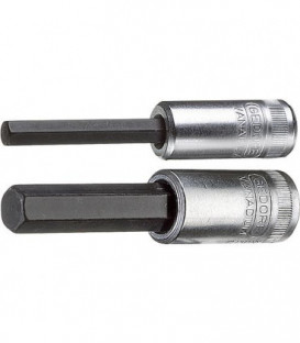 Embout de tournevis GEDORE 1/4" six pans creux, SW 4,0 mm longueur 60 mm