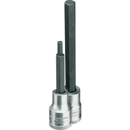 Embout tournevis 1/2 " 6 pans Gr. 10 mm, L 140 mm (G)