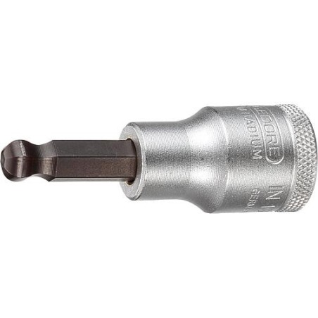 Embout de tournevis GEDORE 1/2" six pans creux avec tete spherique SW 12,0mm longueur 60mm