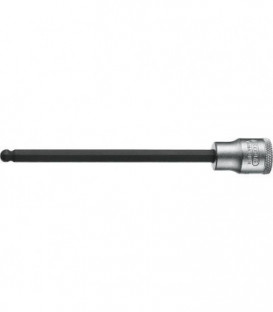 Embout de tournevis GEDORE 3/8" six pans creux avec tete spherique SW 5mm, longueur 132mm