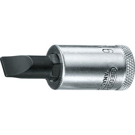 Embout de tournevis GEDORE 3/8" fente 6,5x1,2 mm longueur 55 mm