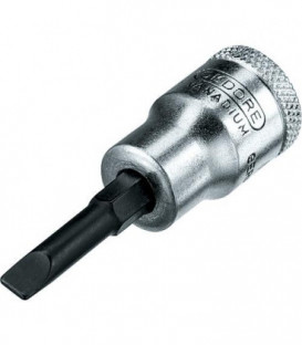 Embout de tournevis GEDORE 3/8" fente 6,5x1,2 mm longueur 55 mm