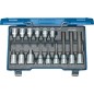 Jeu d'embouts de tournevis GEDORE 15 pieces, 1/2", six pans creux