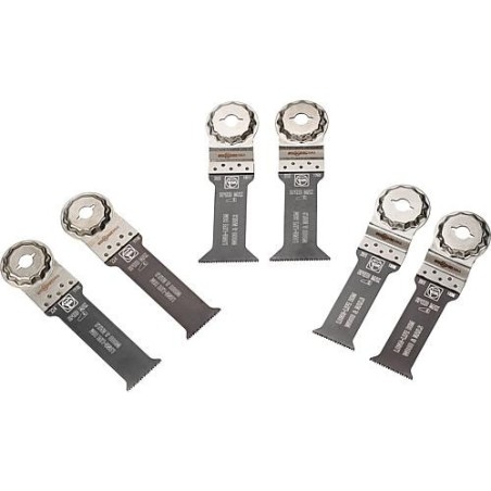 Kit Lames de scie FEIN 6 pieces Best of E-Cut Starlock-Max bois et metal