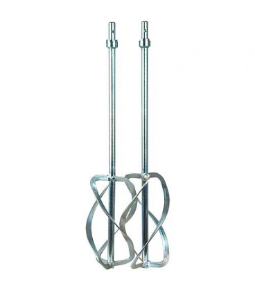 Double malaxeur mortier Eibenstock, diam. 220mm, L: 600mm raccord special, UE 2 pièces