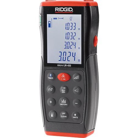 Laser Télémètre Ridgid LM400 Bluetooth, portée max. 100m