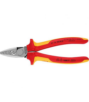 Matrice de sertissage Knipex 180 mm pour embouts