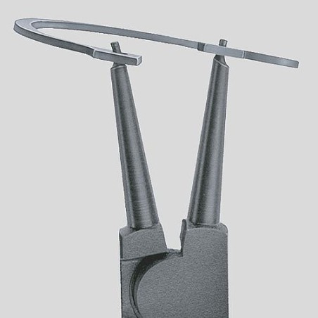 Pince pour circlips de precision gris Revetement plastique antiderapant L : 320mm 85-140mm Bout droit