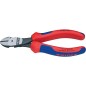 Pince coupante diagonale force polie avec poignee bicolore longueur 160 mm