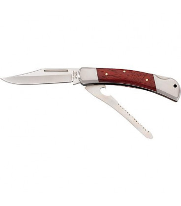 Couteau de poche Herbertz avec coque en bois + scie intégrée