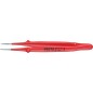 Pince de precision isolee VDE forme droite manche fin dente