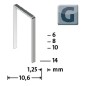 Agrafe Type G 11/10 zinguee Emballage cartonne eco 5000 pcs