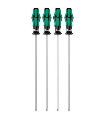 Kit tournevis WERA 4 pieces TORX avec fonction de retenu, long