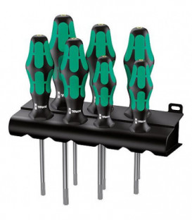 kit de tournevis WERA 7 pieces Kraftform Plus série 300 avec fonction de support, Torx