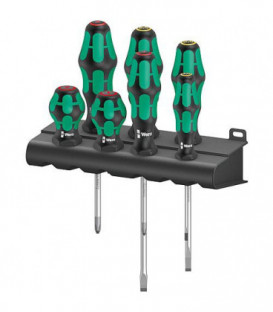 kit de tournevis WERA 7 pieces Kraftform Plus serie 300 fente. pozidriv