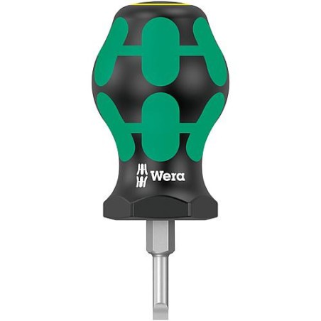 Tournevis plat Stubby WERA Kraftform Plus-serie 300 0,8x4,0x25mm