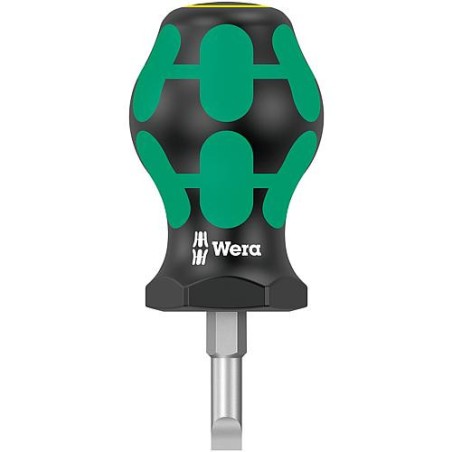 Tournevis plat Stubby WERA Kraftform Plus-serie 300 1,0x5,5x25mm