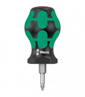 Tournevis cruciforme Stubby WERA Kraftform Plus serie 300, PH1x25mm