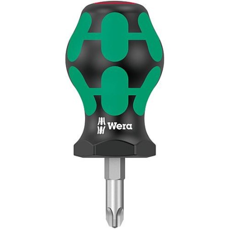 Tournevis cruciforme Stubby WERA Kraftform Plus serie 300, PH3x25mm