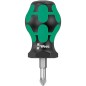 Pozidriv-tournevis Stubby WERA Kraftform Plus serie 300 PZ2x25mm