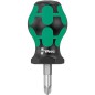 Pozidriv-tournevis Stubby WERA Kraftform Plus serie 300 PZ3x25mm