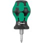 Pozidriv-tournevis Stubby WERA Kraftform Plus serie 30 PZ1x25mm