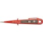 Tournevis detecteur de phase rouge 125-250V, VDE/GS, lame 3mm longueur totale 150 mm