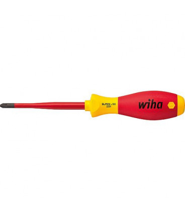 Tournevis WIHA SoftFinisch electrique, PZ2 et vis de serrage pour Plus/Minus