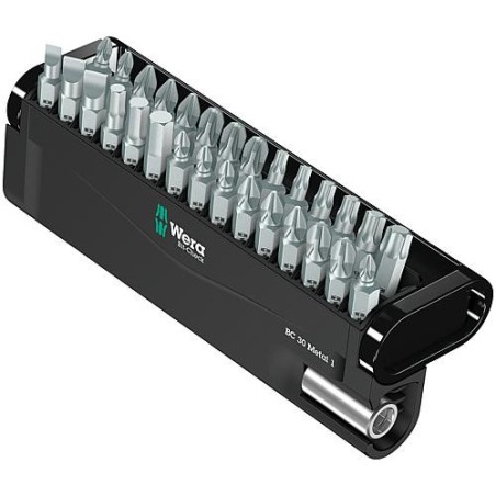 Assortiment Embout WERA Bit Check 30, 30 pièces avec porte-embout universel