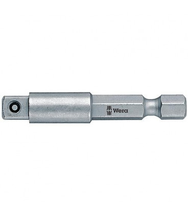 Tige d'outils (element de liaison) WERA 3/8" 4 pans x 1/4" 6 pans longueur 50mm