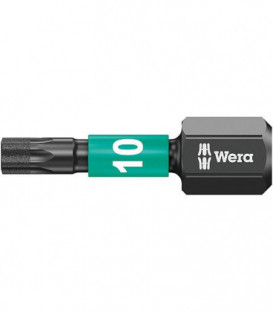 Embout WERA 1/4" impacteur pour visseuse a percussion T 10x25mm