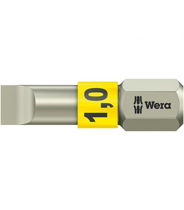 Embout WERA fente 1,0x5,5x25mm inox