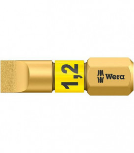 Embout WERA fente 1,2x6,5x25mm BiTorsion,diamanté