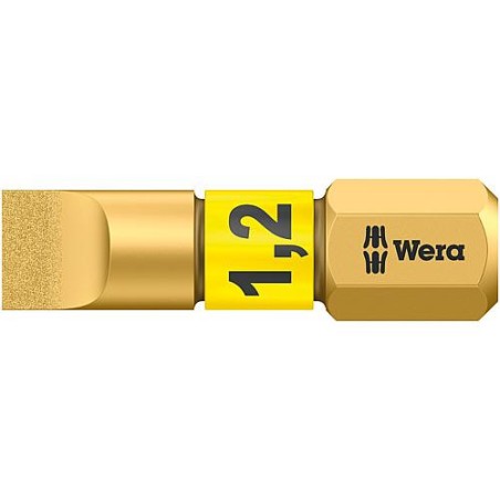 Embout WERA fente 0,8x5,5x25mm BiTorsion, diamanté