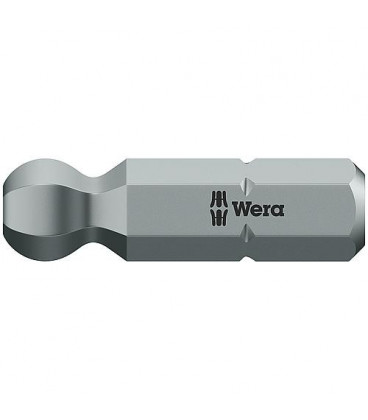 Embout WERA six pans creux avec tete spherique 3,0x25mm