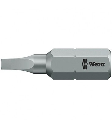 Embout WERA quatre pans fem. 0 Longueur 25mm