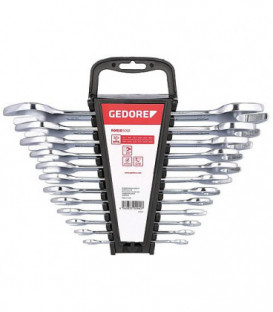 GEDORE red Jeu de cle plate double, 8 pieces, 6 x 7 - 20 x 22