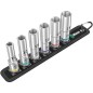 Jeu de douilles WERA 6 pieces 1/2", 6 pans, SW 10,0 - 19,0, long