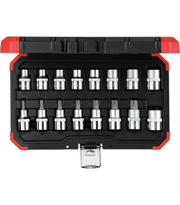 Set a douilles GEDORE red 16 pieces 1/2"